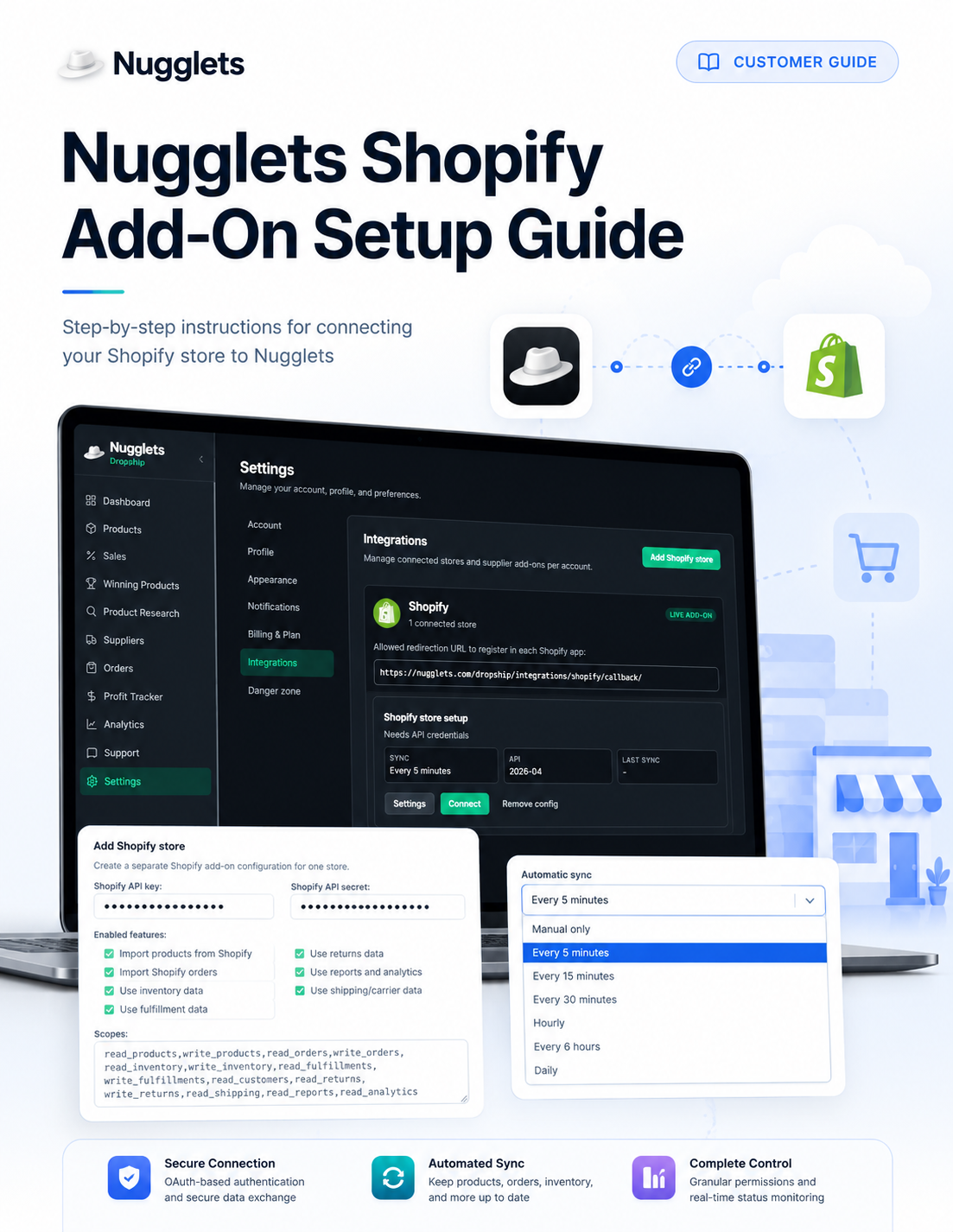 Nugglets Shopify Add-On Setup Guide