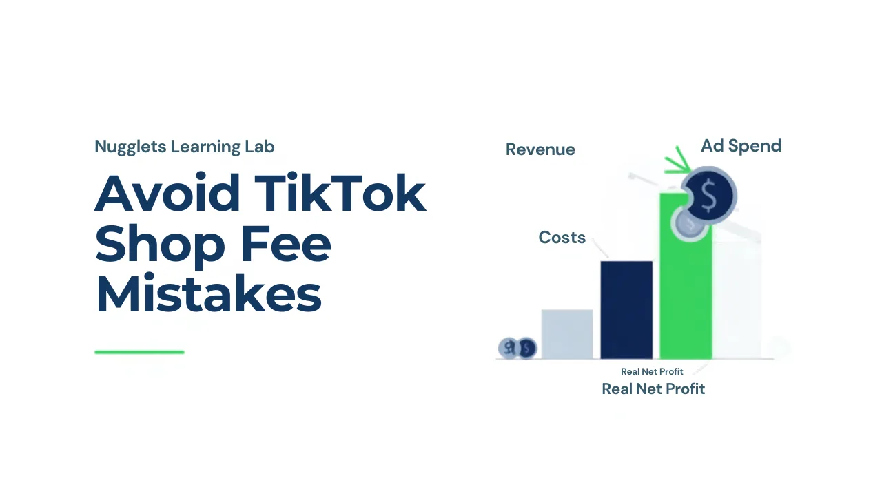 Avoid TikTok Shop fee mistakes with Nugglets real net profit tracking, Nugglets Learning Lab cover